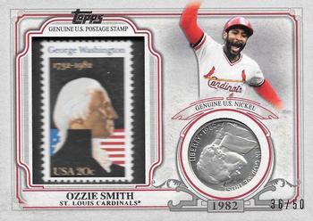 2016 Topps - World Series Champion Coin and Stamp Nickel #WCCS-OS Ozzie Smith Front