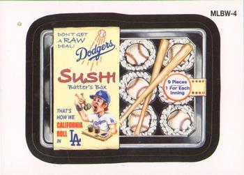 2016 Topps - MLB Wacky Promo #MLBW-4 Dodgers Sushi Front