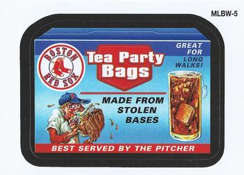 2016 Topps - MLB Wacky Promo #MLBW-5 Red Sox Tea Bags Front