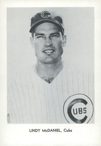 1965 Sports Service Chicago Cubs Set A #NNO Lindy McDaniel Front