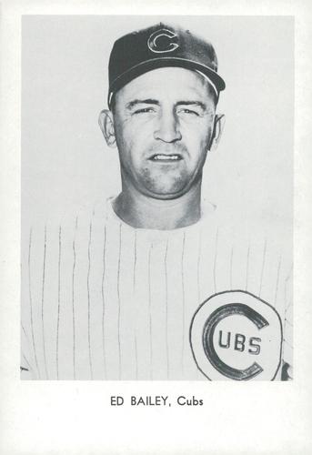 1965 Sports Service Chicago Cubs Set C #NNO Ed Bailey Front