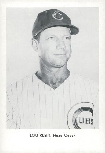 1965 Sports Service Chicago Cubs Set C #NNO Lou Klein Front
