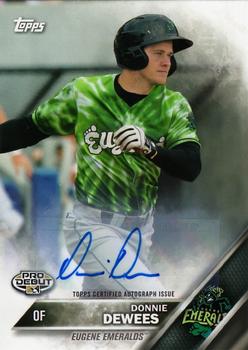 2016 Topps Pro Debut - Autographs #129 Donnie Dewees Front