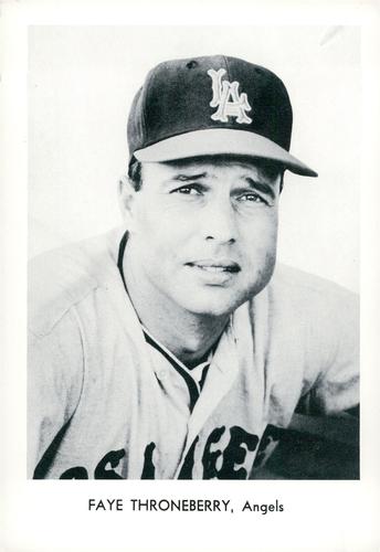 1961 Sports Service Los Angeles Angels #NNO Faye Throneberry Front