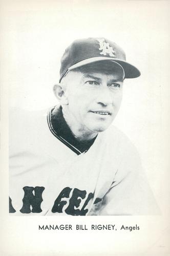 1962 Sports Service Los Angeles Angels #NNO Bill Rigney Front