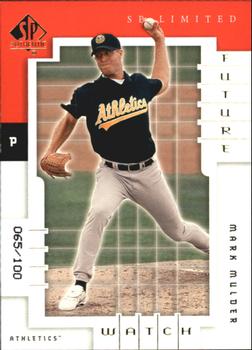 2000 SP Authentic - Limited #129 Mark Mulder Front
