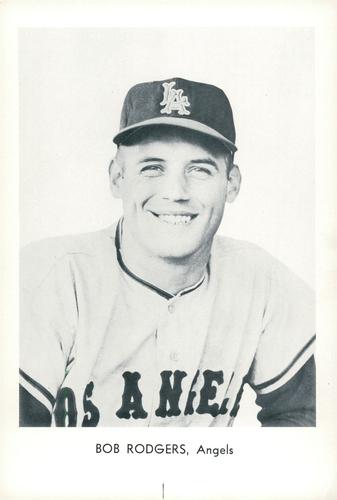 1963 Sports Service Los Angeles Angels Set B #NNO Bob Rodgers Front
