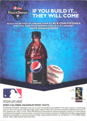 2012 Pepsi Max Field of Dreams New York Mets #NNO Jon Niese Back