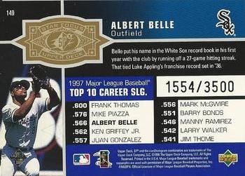 1998 SPx Finite #149 Albert Belle Back