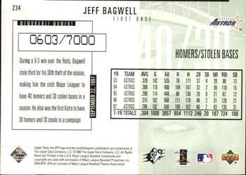1998 SPx Finite #234 Jeff Bagwell Back
