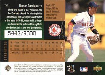 1998 SPx Finite #255 Nomar Garciaparra Back