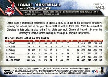 2016 Topps - Black & White Negatives #594 Lonnie Chisenhall Back