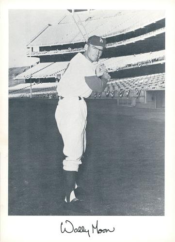 1963 Danny Goodman Los Angeles Dodgers Set A #NNO Wally Moon Front