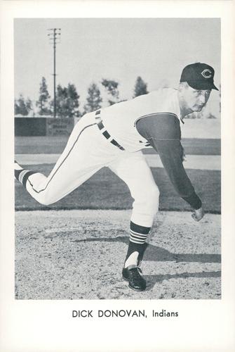 1963 Sports Service Cleveland Indians Set A #NNO Dick Donovan Front