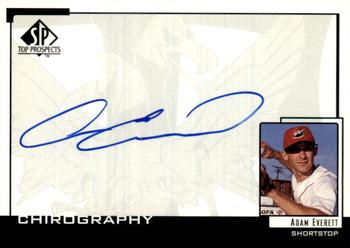 2000 SP Top Prospects - Chirography #AEV Adam Everett  Front