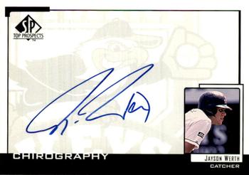 2000 SP Top Prospects - Chirography #JW Jayson Werth  Front