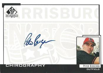 2000 SP Top Prospects - Chirography #PBE Peter Bergeron  Front