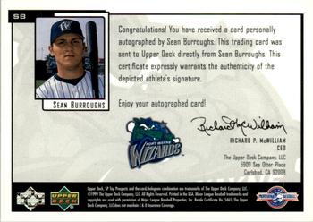 2000 SP Top Prospects - Chirography #SB Sean Burroughs  Back