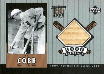 2000 SPx - A Piece of History 3000 Hit Club: Ty Cobb #TC-B Ty Cobb Front