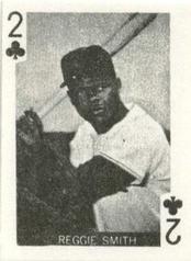 1969 Globe Imports Playing Cards Gas Station Issue #2♣ Reggie Smith Front