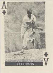 1969 Globe Imports Playing Cards Gas Station Issue #A♦ Bob Gibson Front