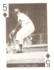 1969 Globe Imports Playing Cards Gas Station Issue #5♦ Earl Wilson Front