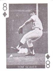 1969 Globe Imports Playing Cards Gas Station Issue #8♦ Tom Seaver Front