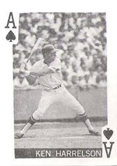 1969 Globe Imports Playing Cards Gas Station Issue #A♠a Ken Harrelson Front