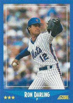 1988 Score #141 Ron Darling Front