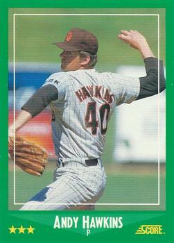 1988 Score #347 Andy Hawkins Front