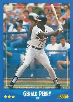 1988 Score #136 Gerald Perry Front