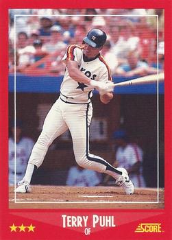 1988 Score #282 Terry Puhl Front