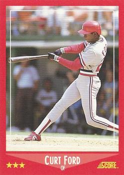 1988 Score #288 Curt Ford Front