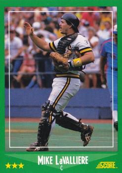 1988 Score #421 Mike LaValliere Front
