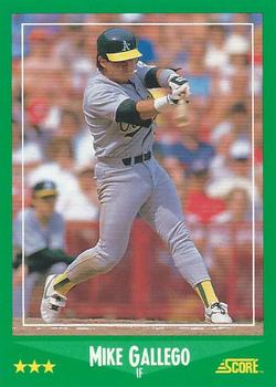 1988 Score #428 Mike Gallego Front