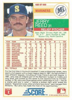 1988 Score #488 Jerry Reed Back