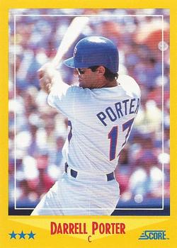 1988 Score #537 Darrell Porter Front