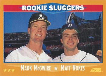 1988 Score #648 Mark McGwire / Matt Nokes Front