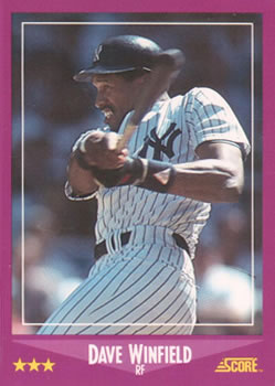 1988 Score #55 Dave Winfield Front