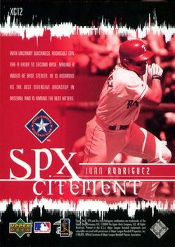 2000 SPx - SPxcitement #XC12 Ivan Rodriguez  Back
