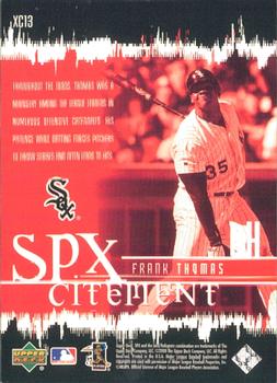 2000 SPx - SPxcitement #XC13 Frank Thomas  Back