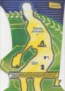 2000 Stadium Club - 3 X 3 Luminescent #1A Randy Johnson Back