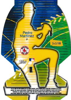 2000 Stadium Club - 3 X 3 Luminescent #1B Pedro Martinez Back