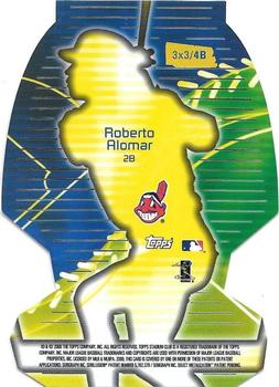 2000 Stadium Club - 3 X 3 Luminescent #4B Roberto Alomar Back