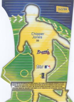 2000 Stadium Club - 3 X 3 Luminescent #5A Chipper Jones Back
