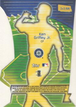 2000 Stadium Club - 3 X 3 Luminescent #8A Ken Griffey Jr. Back