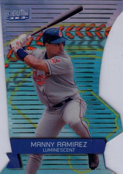 2000 Stadium Club - 3 X 3 Luminescent #9A Manny Ramirez Front