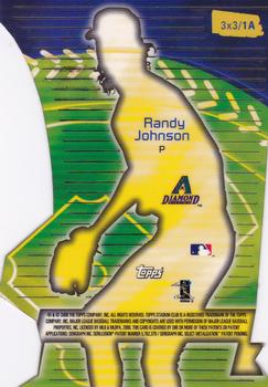 2000 Stadium Club - 3 X 3 Luminous #1A Randy Johnson Back