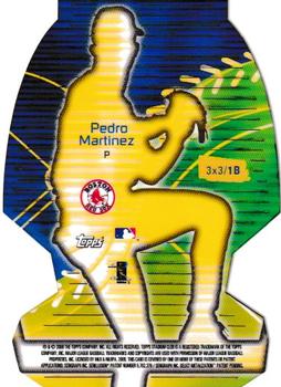 2000 Stadium Club - 3 X 3 Luminous #1B Pedro Martinez Back