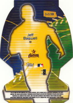 2000 Stadium Club - 3 X 3 Luminous #3B Jeff Bagwell Back